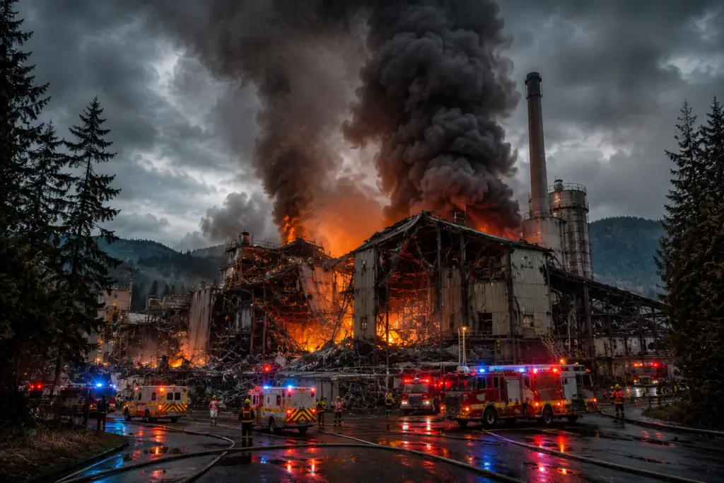 Washington State paper mill explosion