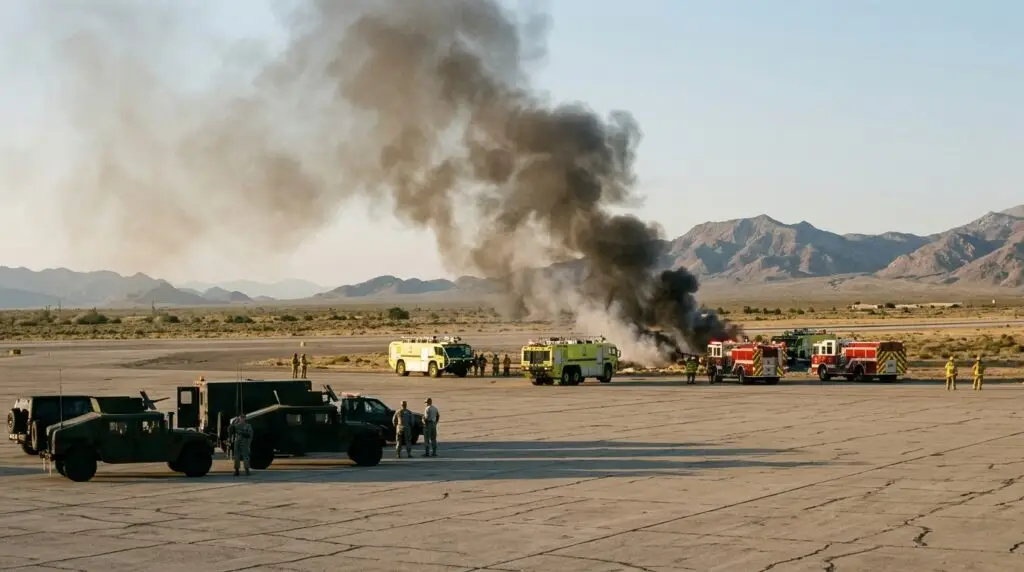 Current image: B-52 crash at Edwards Air Force Base
