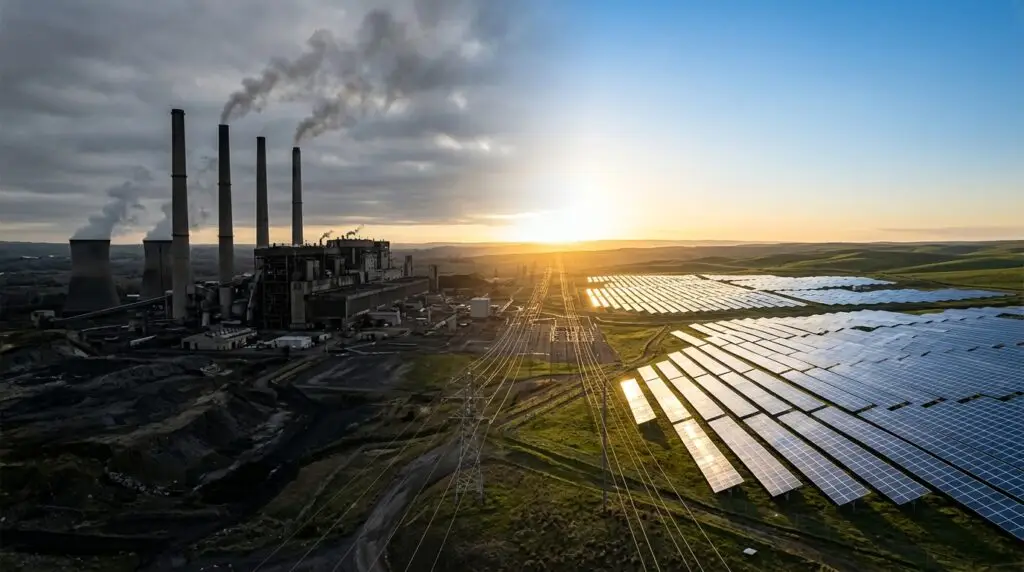 Current image: solar power surpasses coal